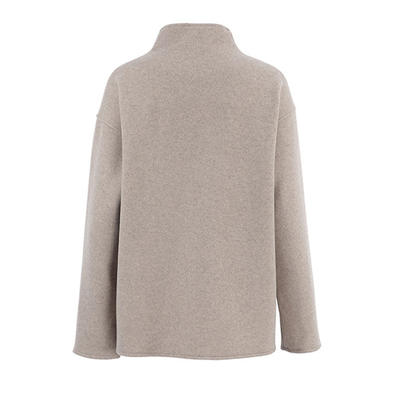 Retro Stand Collar Double Breasted Casual Short Coat