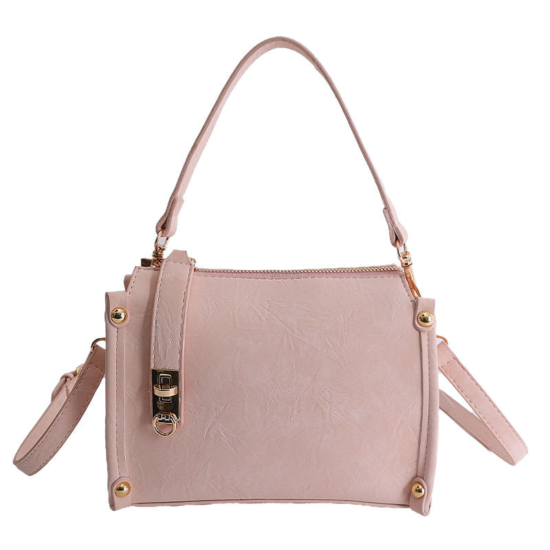 Trendy Candy Color Mini Tote Bag Stylish Commuter Bag
