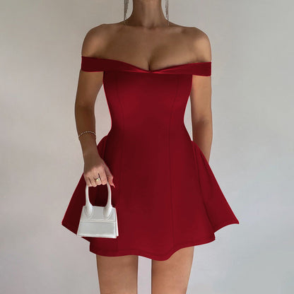 Sexy Strapless Bodycon Dress Chic Party Dress