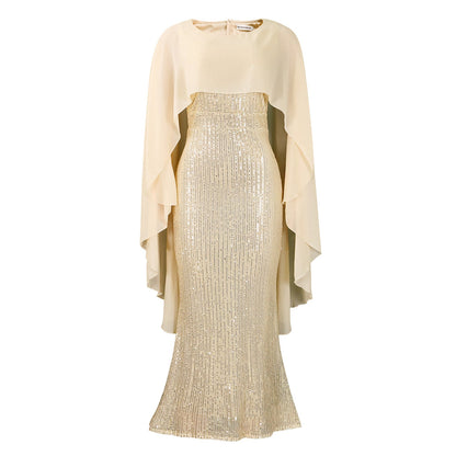Elegant Sequin Mermaid Dress Party Gown