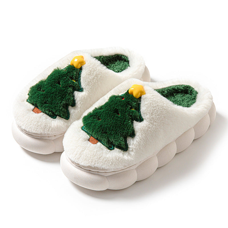 Cute Plush Cartoon Christmas Winter Slippers