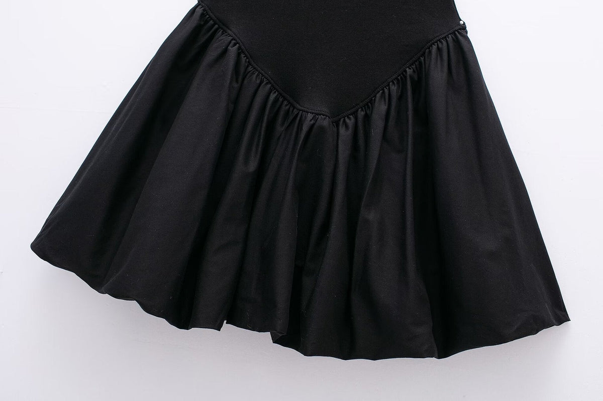 Solid Color Sleeveless Spaghetti Strap Dress