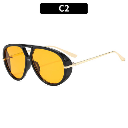 Trendy Oversized Squared Sunglasses UV400 Fashion Accessory