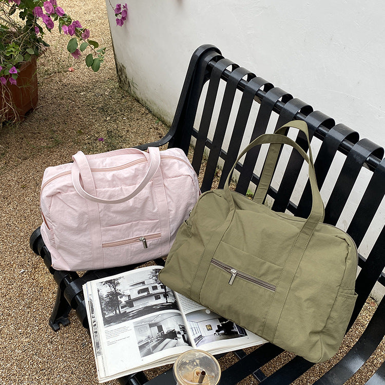 Minimalist Large Capacity Nylon Travel Tote Bag