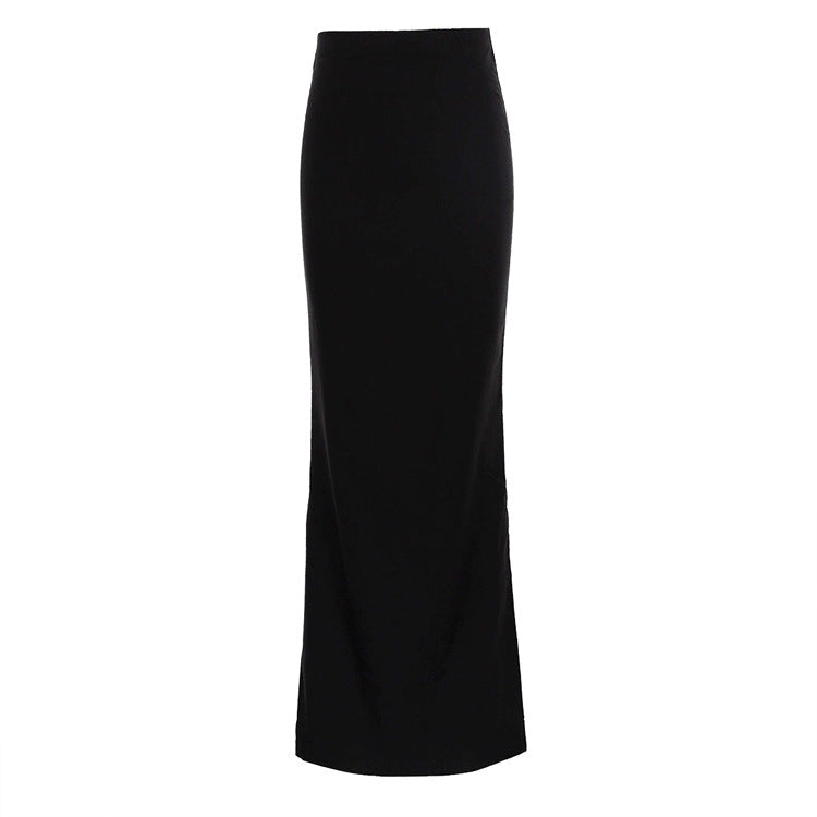 Fashionable Black Bodycon Maxi Skirt for Women