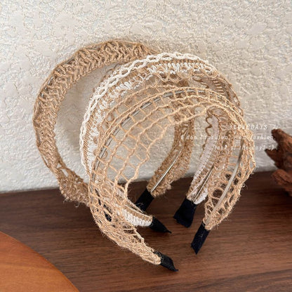 Hollow Out Handmade String Wide Headbands