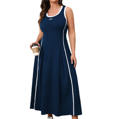 Elegant Casual Maxi Dress With Abstract Print