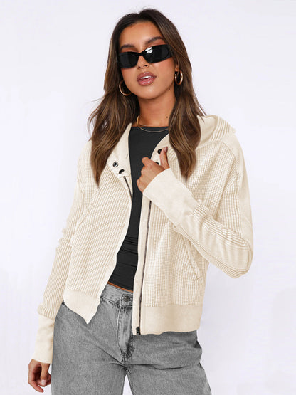Hooded Color Block Sweatshirt Casual Streetwear