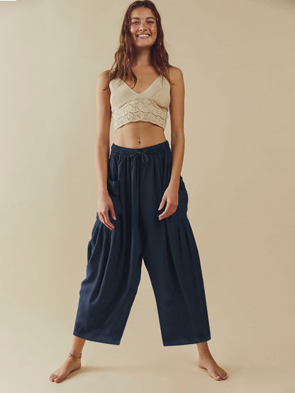 New Wide Leg Pants, Women'S Loose Fitting Sports Yoga Pants, Casual Pants, Home Pants, Artificial Cotton Pants