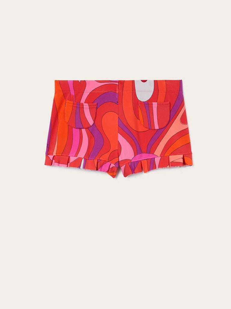 Backless Vacation Set with Tie-Up Top and Shorts for Women