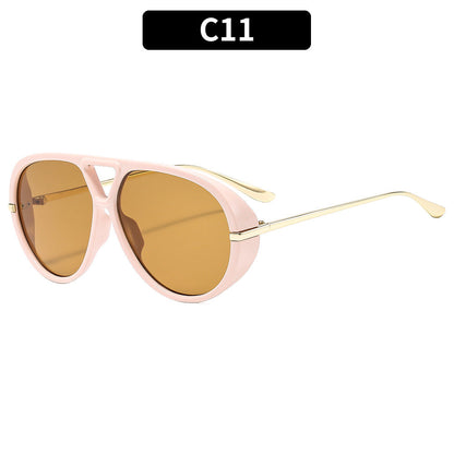 Trendy Oversized Squared Sunglasses UV400 Fashion Accessory