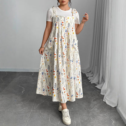 Plus Size Elegant Maxi Dress With Relaxed Fit