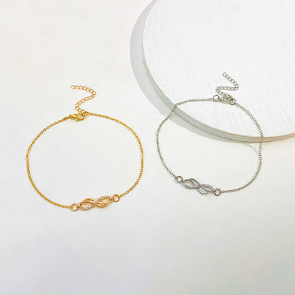 Vintage Zircon Delicate  Anklet