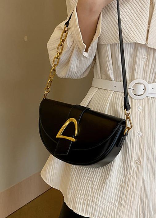 Half Moon Crossbody Bag High Quality PU Leather