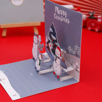 Creative Christmas 3D Pop Up Greeting Card