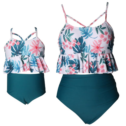 Matching Bikini Swimwear Set For Mothers And Daughters