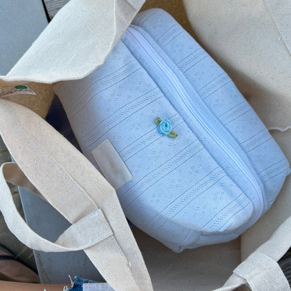Solid Color Sweet Portable Make Up Bag