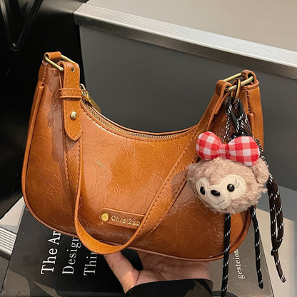 Trendy Casual PU Shoulder Bag for Women