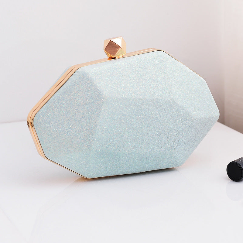 Fashionable Irregular Evening Clutch Bag PU with Pastel Colors