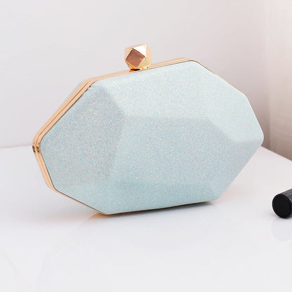 Fashionable Irregular Evening Clutch Bag PU with Pastel Colors