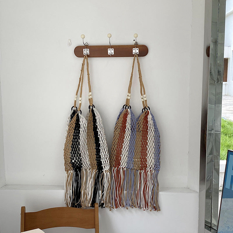 Handcrafted Woven Shoulder Bag Large Capacity Beach Bag