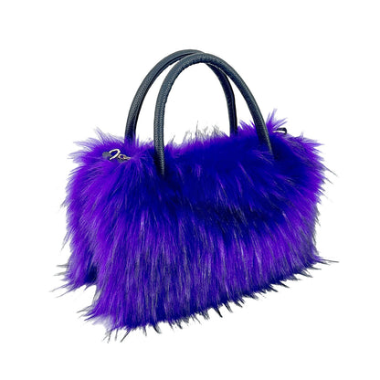 Fluffy Faux Fur Large Capacity Tote Handbag