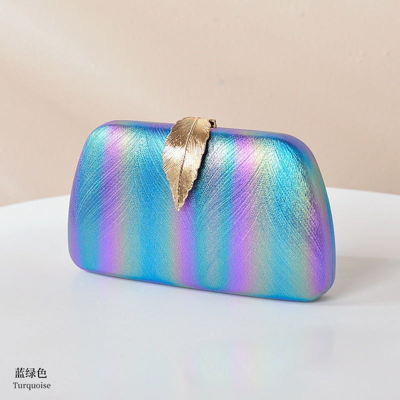 Trendy Gradient Leaf Clutch Bag for Women