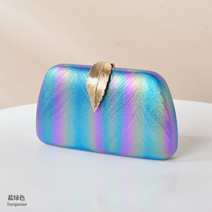 Trendy Gradient Leaf Clutch Bag for Women