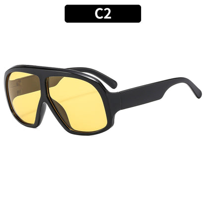 Retro Oversized Sunglasses Trendy Outdoor Shades for Women