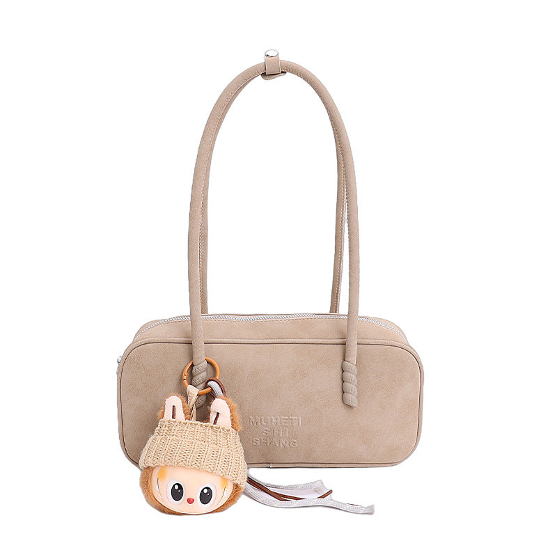 Vintage Faux Suede Large Capacity Tote Bag for Women