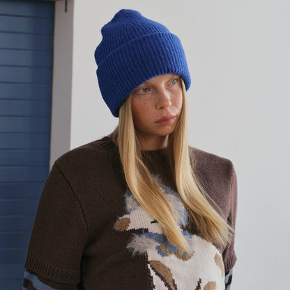 Classic Chic Alpaca Wool Blend Knitted Beanie for Women