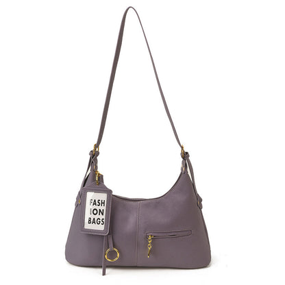 Trendy Women's Shoulder Bag Vintage Textured Design Large Capacity Crossbody Bag