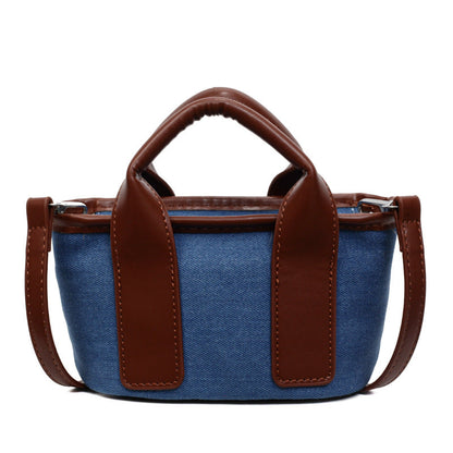 Trendy Color Block Canvas Tote Bags for Casual Commuting