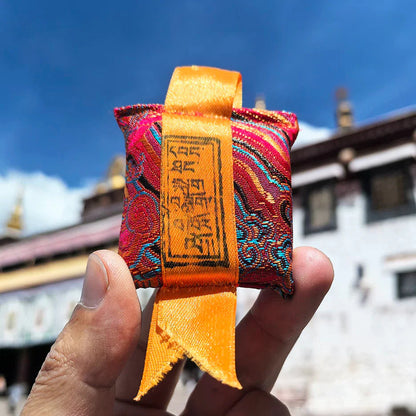 Tibetan Traditional Cloth Bag Amulet, Horse Head Ming King, Great White Umbrella Cover, Buddha Mother, Tara, Etc