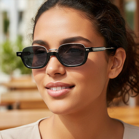Trendy Square Sunglasses With UV400 Protection