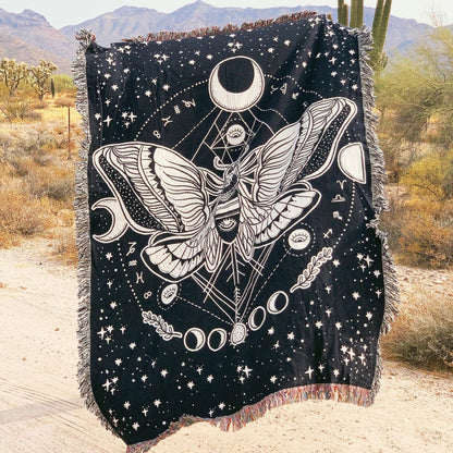 Sofa Blanket, Beach Blanket, Cotton Polyester Cotton Print, Textured Blanket