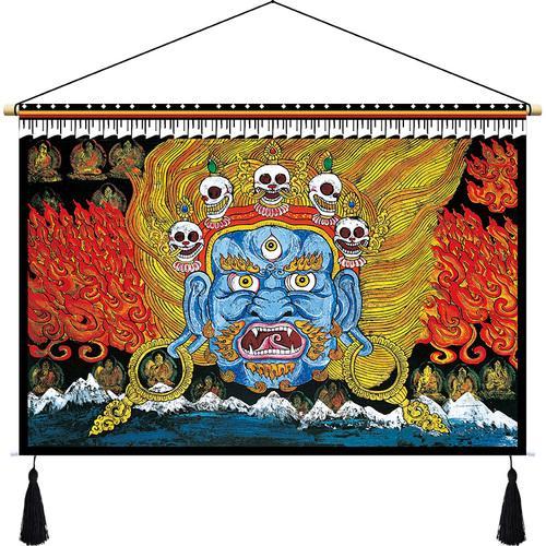 Customized Tibetan Fabric Tapestry Tibet Hanging Cloth Homestay Decoration Hotel Restaurant Living Room Bedroom Bedside Cloth Painting Tapestry