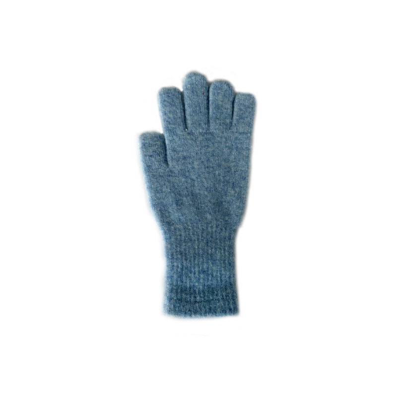 Knitted Fingerless Gloves Soft Warm Wool Blend for Women