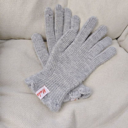 Soft Ribbed Solid Color Warm Knit Gloves