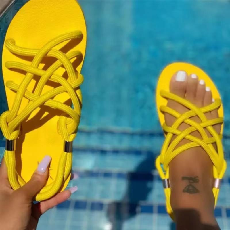 Women'S Solid Color Beach Sandals
