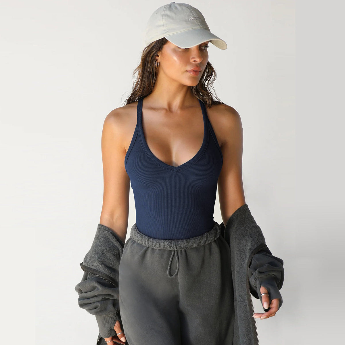 Sexy Slim Knitted V-Neck Spaghetti Top