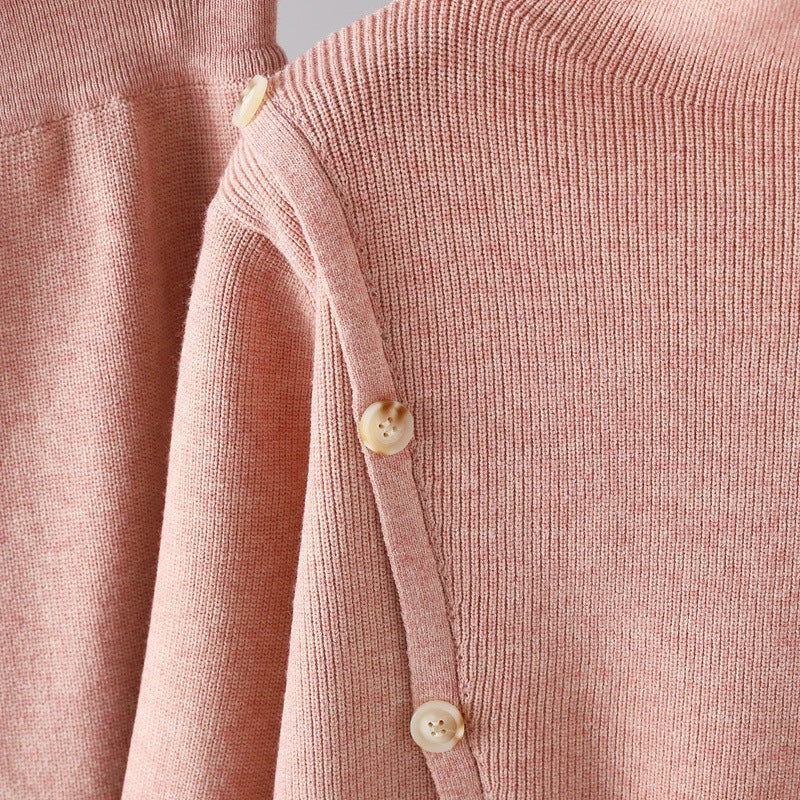 2+ Stand Collar Side Split Knit Sets