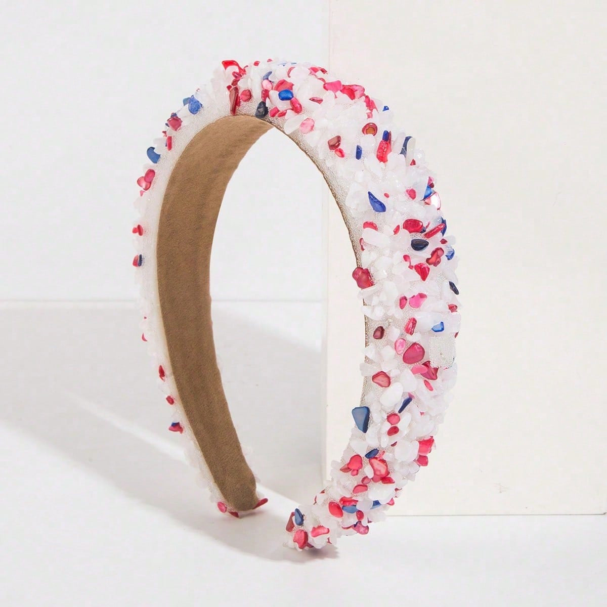 Baroque Colorful Gemstone Headband Trendy Fashion Accessory