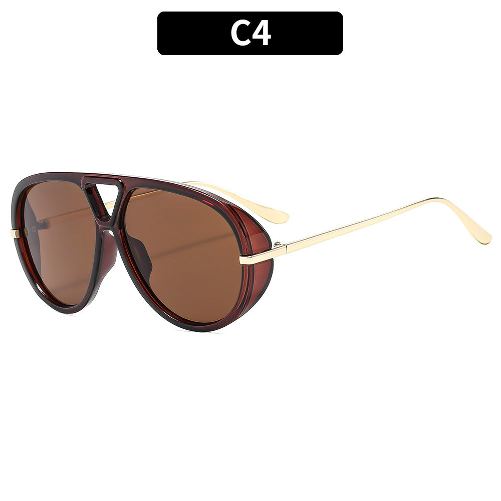 Trendy Oversized Squared Sunglasses UV400 Fashion Accessory