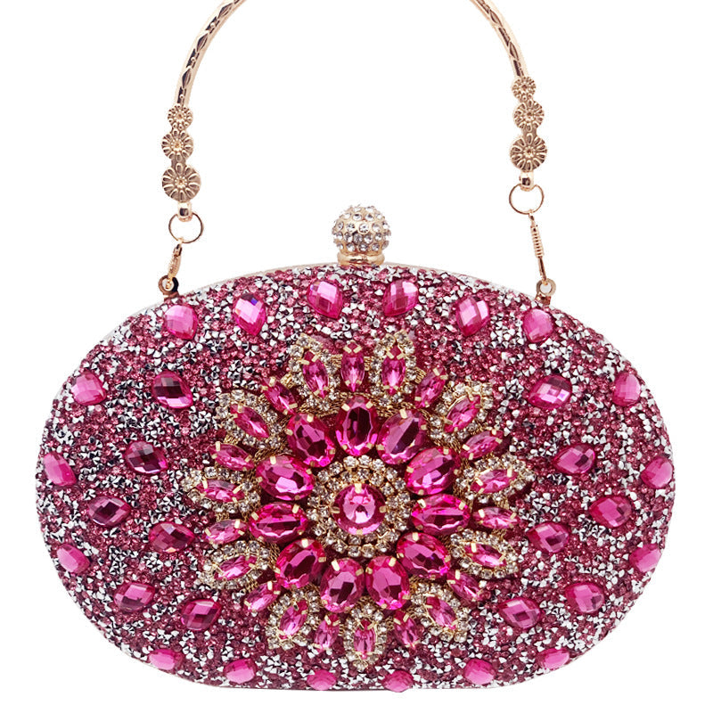 Luxury Rhinestone Evening Clutch Bag for Parties