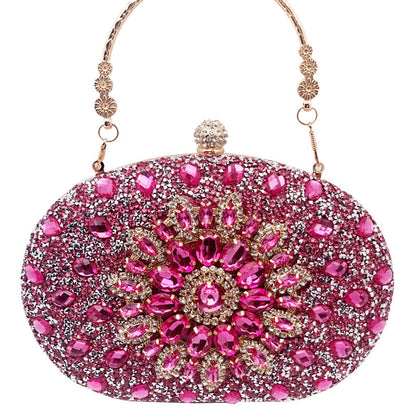Luxury Rhinestone Evening Clutch Bag for Parties