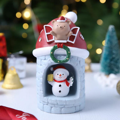 Christmas Star Lights Small Night Lights Decorations Scene Layout Luminous Decorations Santa Claus Gifts Snowman Gifts
