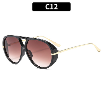 Trendy Oversized Squared Sunglasses UV400 Fashion Accessory