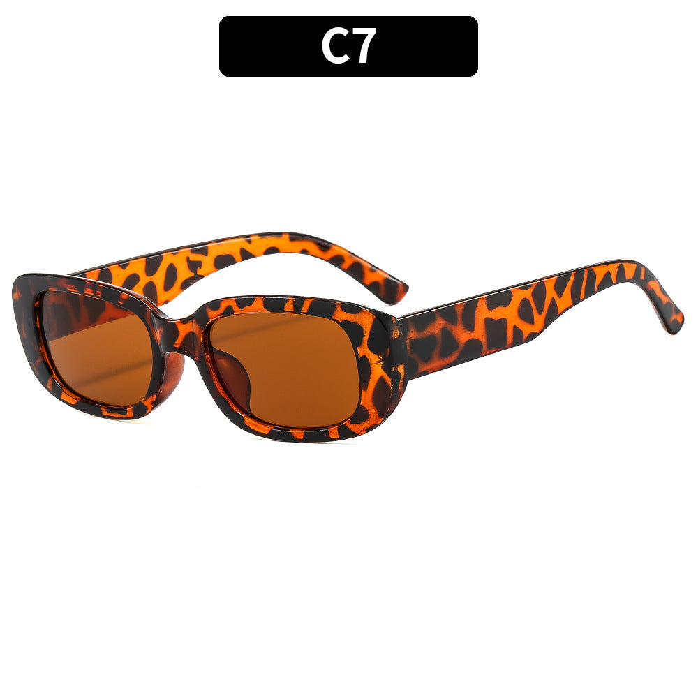 Trendy Square Frame Sunglasses Pink Lens Stylish Women's Eyewear