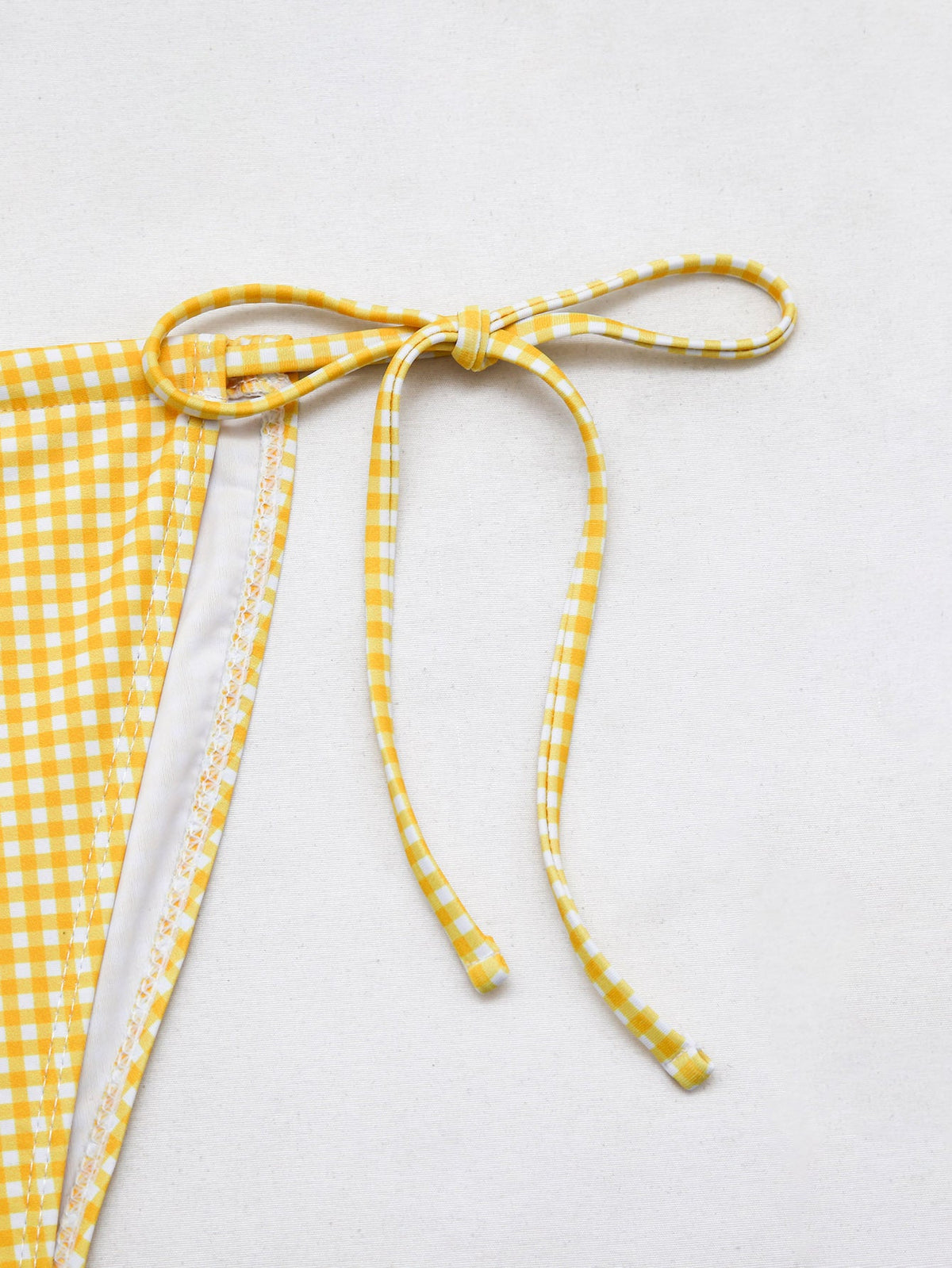 Cute Floral Gingham Bikini Swimwear